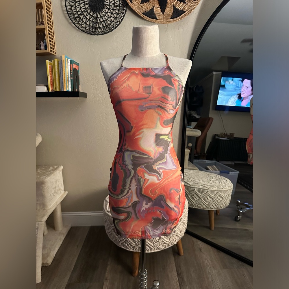 H&M Mesh Slip Dress XXS